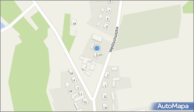 Pszczew, Międzychodzka, 3, mapa Pszczew