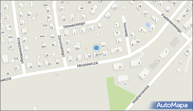 Puck, Mickiewicza Adama, 16, mapa Puck