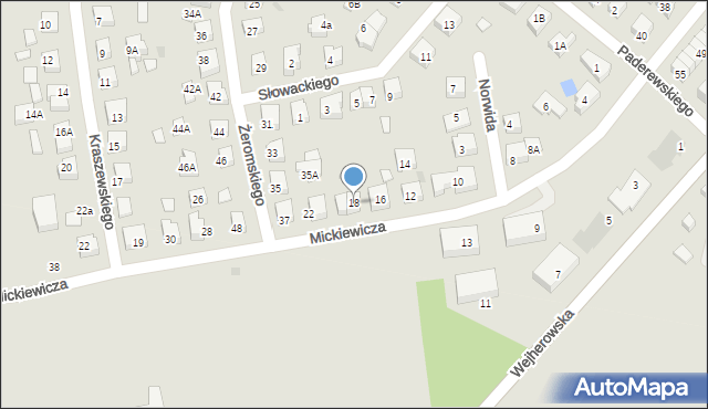 Puck, Mickiewicza Adama, 18, mapa Puck