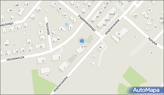 Puck, Mickiewicza Adama, 3, mapa Puck