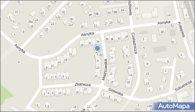 Puck, Mistrzowska, 4, mapa Puck