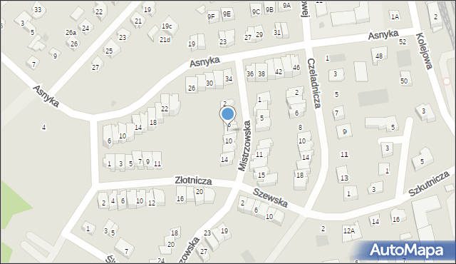 Puck, Mistrzowska, 8, mapa Puck