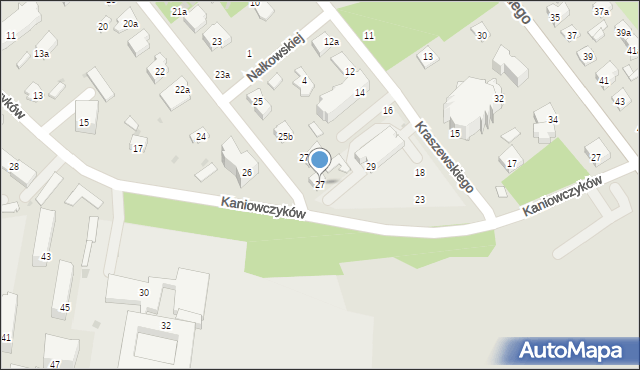 Puławy, Mickiewicza Adama, 27, mapa Puław