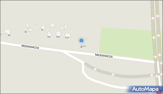 Pułtusk, Mickiewicza Adama, 82, mapa Pułtusk