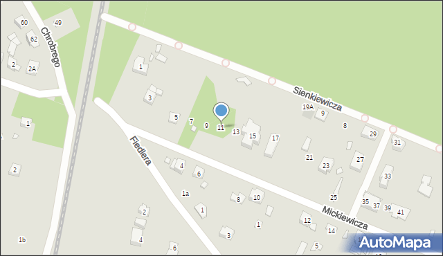 Puszczykowo, Mickiewicza Adama, 11, mapa Puszczykowo