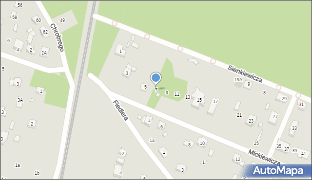 Puszczykowo, Mickiewicza Adama, 7, mapa Puszczykowo