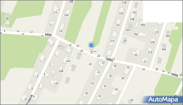 Pysznica, Miła, 27, mapa Pysznica