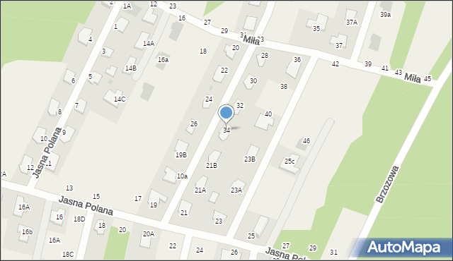 Pysznica, Miła, 34, mapa Pysznica