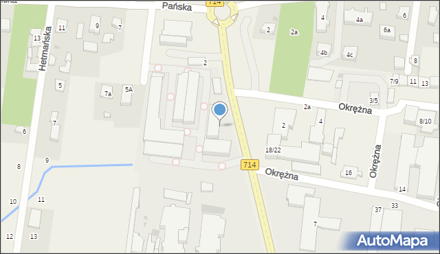 Rąbień, Mikołajczyka Andrzeja, ks. kan., 4-10, mapa Rąbień