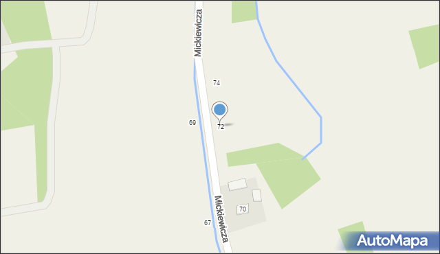 Radgoszcz, Mickiewicza Adama, 72, mapa Radgoszcz