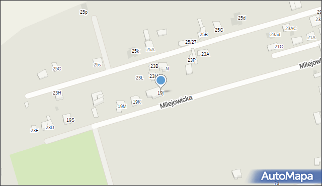 Radom, Milejowicka, 19j, mapa Radomia