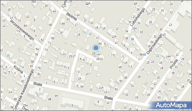 Radom, Mikołaja z Radomia, 27, mapa Radomia