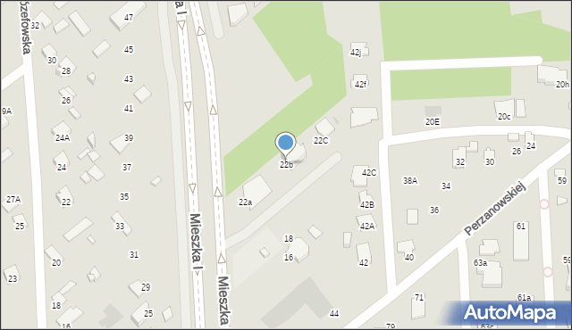 Radom, Mieszka I, 22b, mapa Radomia