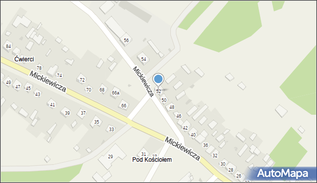 Radomyśl nad Sanem, Mickiewicza Adama, 52, mapa Radomyśl nad Sanem
