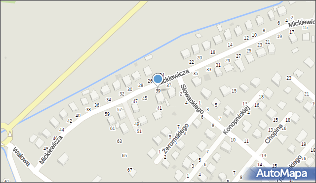 Radomyśl Wielki, Mickiewicza Adama, 39, mapa Radomyśl Wielki