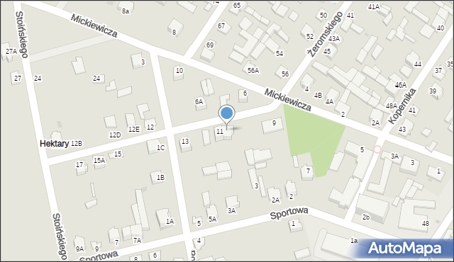 Radoszyce, Mickiewicza Adama, 11A, mapa Radoszyce