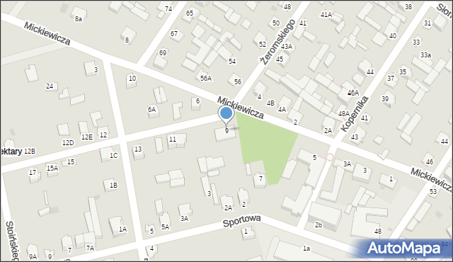 Radoszyce, Mickiewicza Adama, 9, mapa Radoszyce
