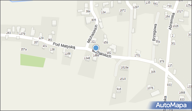 Radziechowy, Michalskich, 1484, mapa Radziechowy