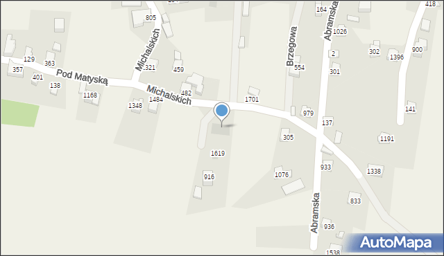 Radziechowy, Michalskich, 1619a, mapa Radziechowy