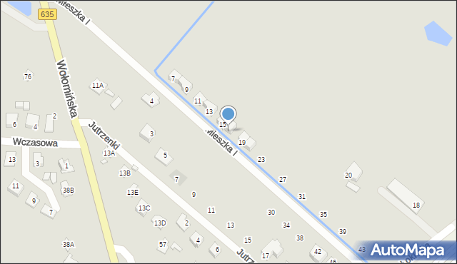 Radzymin, Mieszka I, 17, mapa Radzymin