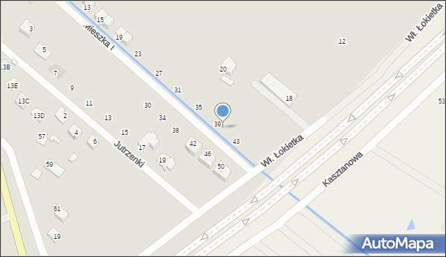 Radzymin, Mieszka I, 41, mapa Radzymin