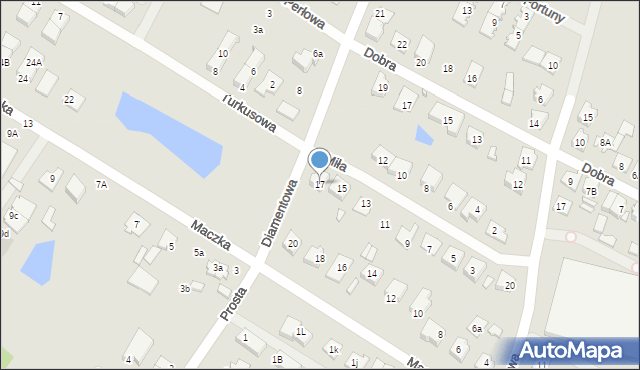 Radzymin, Miła, 17, mapa Radzymin