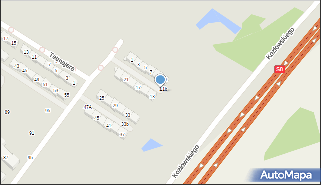 Radzymin, Mistrza i Małgorzaty, 13a, mapa Radzymin