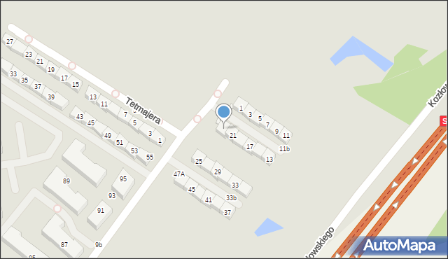 Radzymin, Mistrza i Małgorzaty, 23, mapa Radzymin