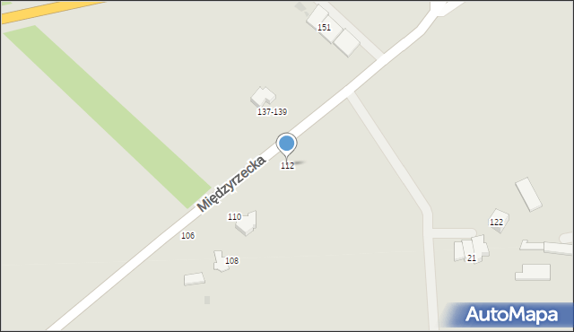 Radzyń Podlaski, Międzyrzecka, 112, mapa Radzyń Podlaski