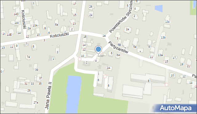 Radzyń Podlaski, Międzyrzecka, 6, mapa Radzyń Podlaski