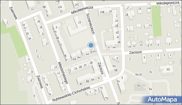 Rawicz, Miedzińskiego Józefa, 4, mapa Rawicz