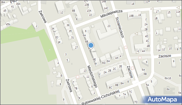 Rawicz, Miedzińskiego Józefa, 6D, mapa Rawicz