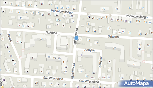 Reda, Mickiewicza Adama, 3a, mapa Reda