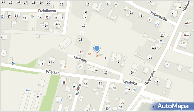 Reguły, Michała, 8, mapa Reguły
