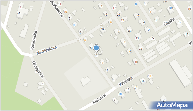Resko, Mickiewicza Adama, 4, mapa Resko