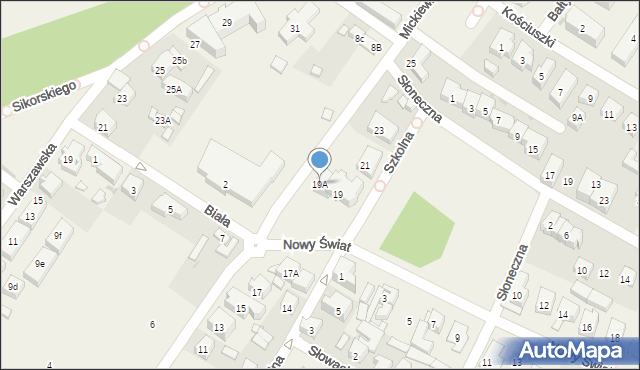 Rewal, Mickiewicza Adama, 19A, mapa Rewal