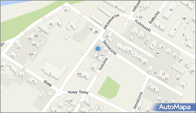 Rewal, Mickiewicza Adama, 23B, mapa Rewal