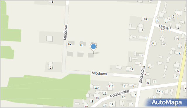 Rogów, Miodowa, 11f, mapa Rogów