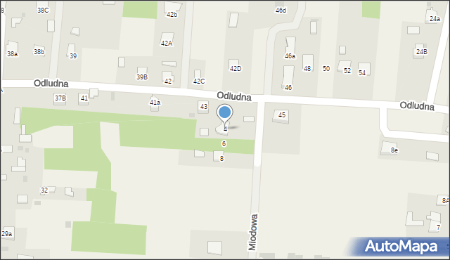 Rogów, Miodowa, 4, mapa Rogów