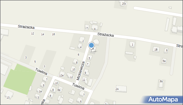 Rogów, Mickiewicza Adama, 3B, mapa Rogów