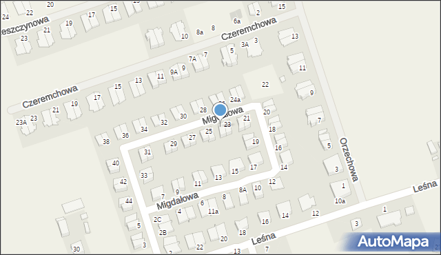 Rokietnica, Migdałowa, 23A, mapa Rokietnica