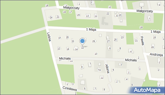 Rosanów, Michała, 12, mapa Rosanów