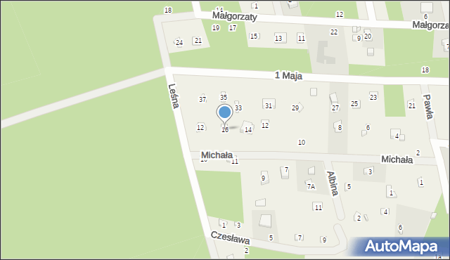 Rosanów, Michała, 16, mapa Rosanów