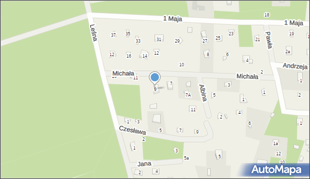 Rosanów, Michała, 9, mapa Rosanów