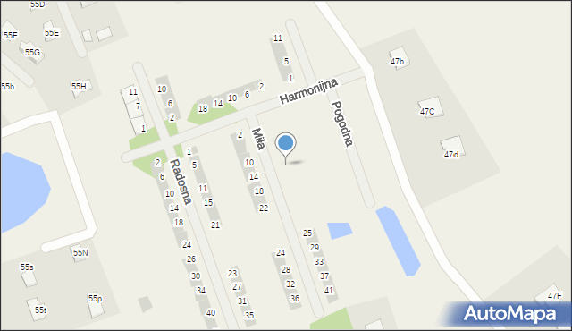 Różnowo, Miła, 13, mapa Różnowo