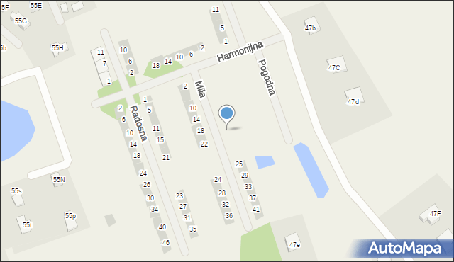 Różnowo, Miła, 19, mapa Różnowo