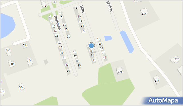 Różnowo, Miła, 30, mapa Różnowo