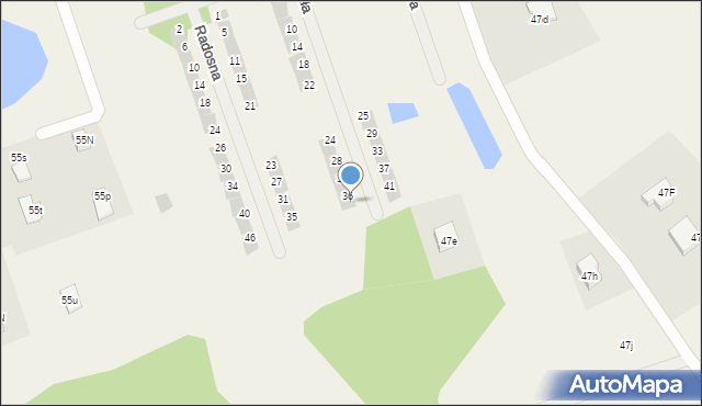 Różnowo, Miła, 38, mapa Różnowo