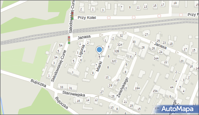 Ruda Śląska, Miarki Karola, 5, mapa Rudy Śląskiej