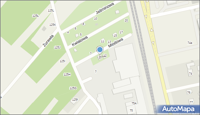 Rudna Mała, Miodowa, 10, mapa Rudna Mała